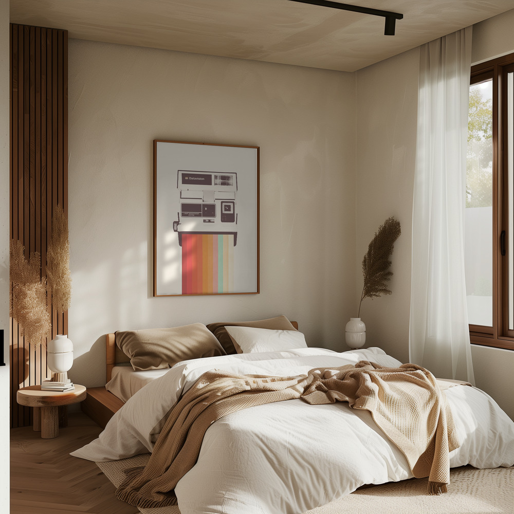 Poster - Instant Camera Rainbow in bedroom