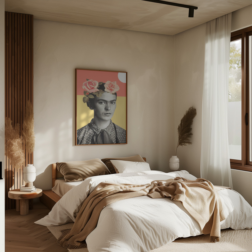 Poster - Frida Kahlo in bedroom