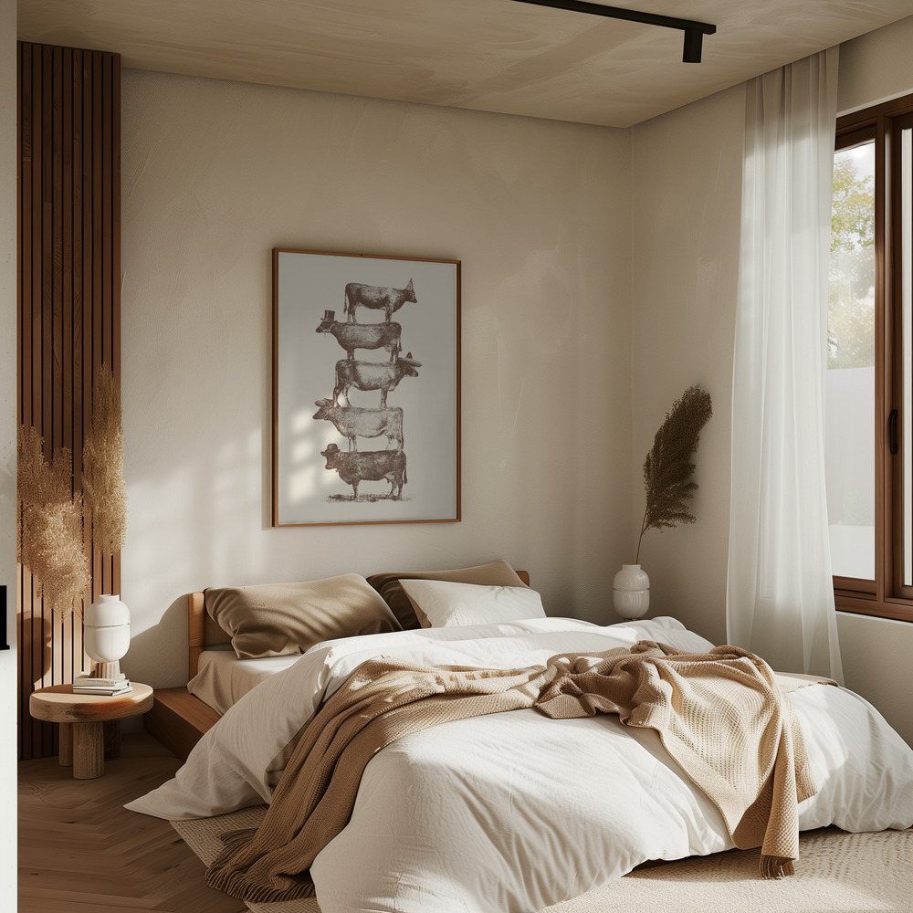 Poster - Cow Cow Nuts in bedroom