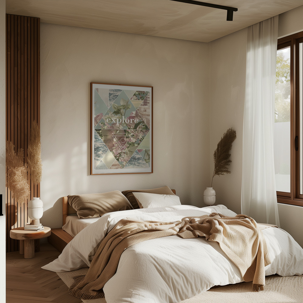 Poster Explore I  A1 - Affisch i sovrummet