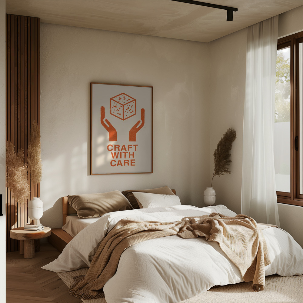 Poster - Craft With Care Nº1 im Schlafzimmer