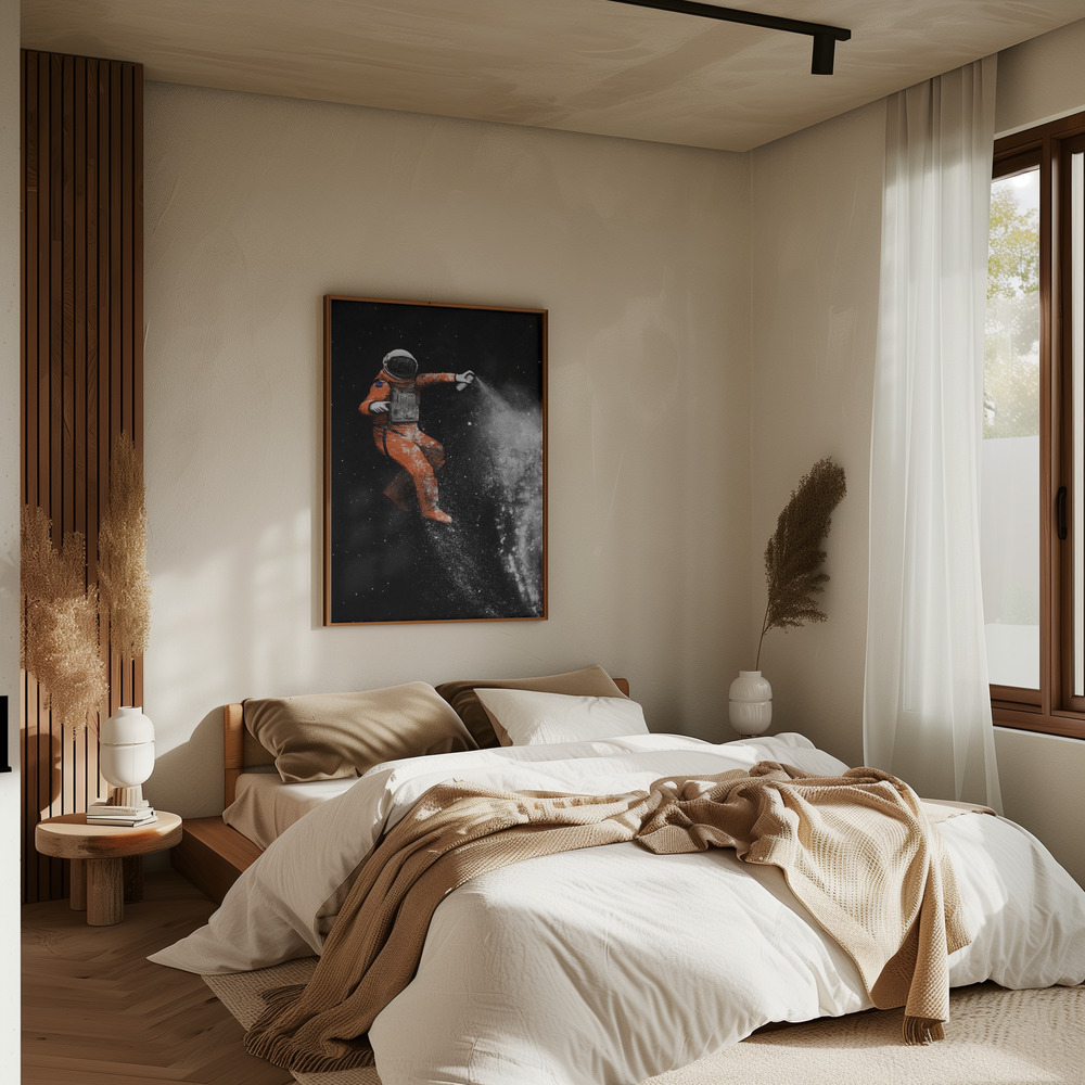 Poster - Astronaut in bedroom