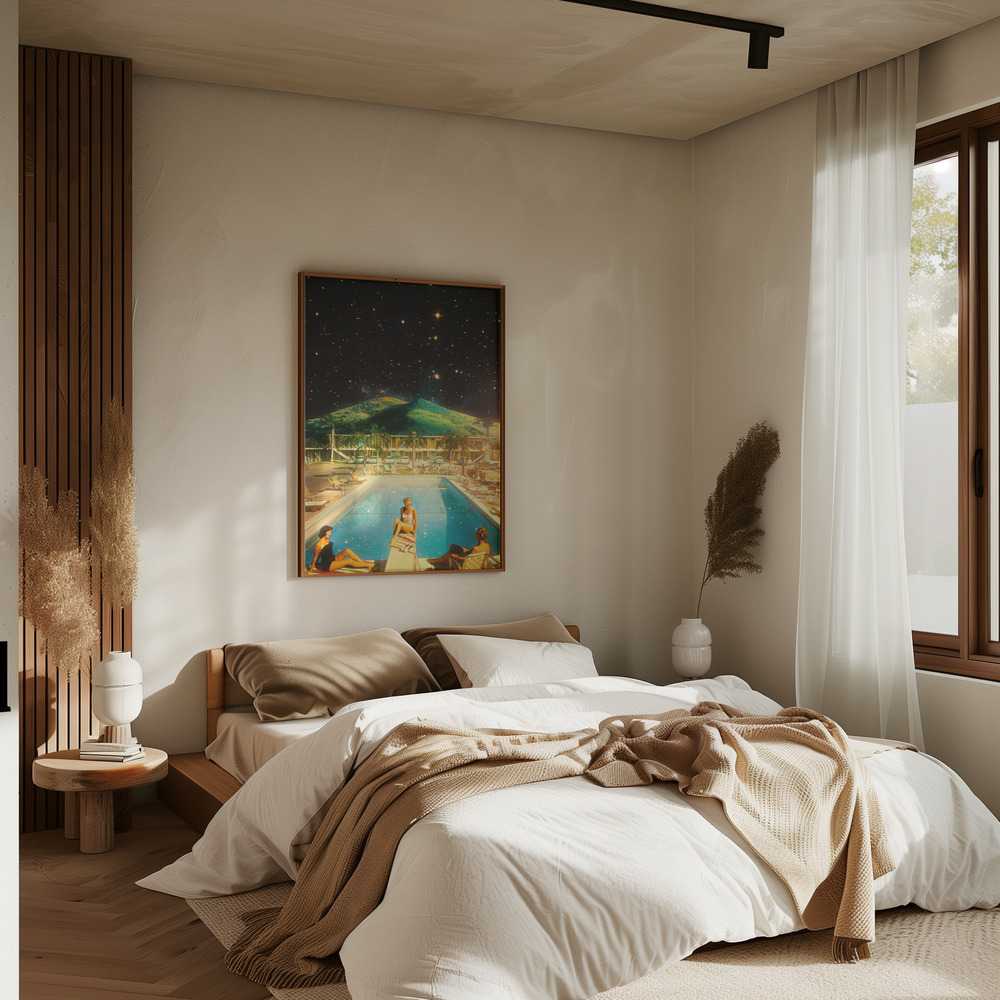 Poster - Space Pool in bedroom