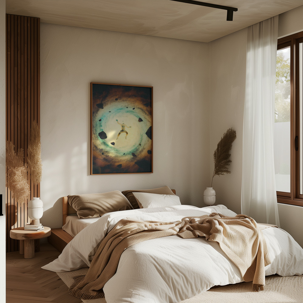 Poster - Falling Behind in bedroom