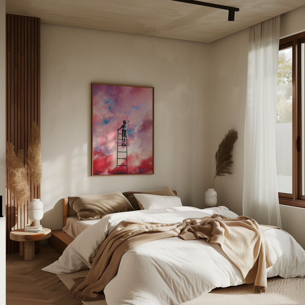 Poster - Cloud Painter in bedroom