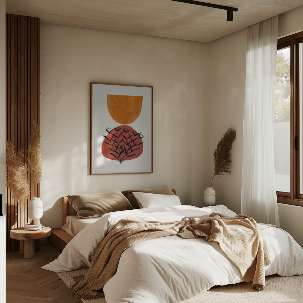 Poster - Fall Flowers in bedroom