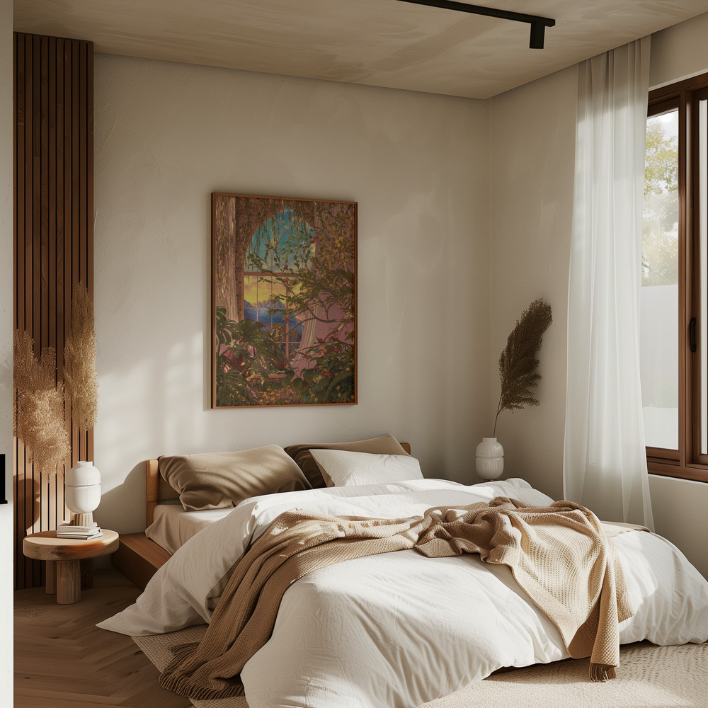 Poster - Window to the Enchanted Garden in bedroom