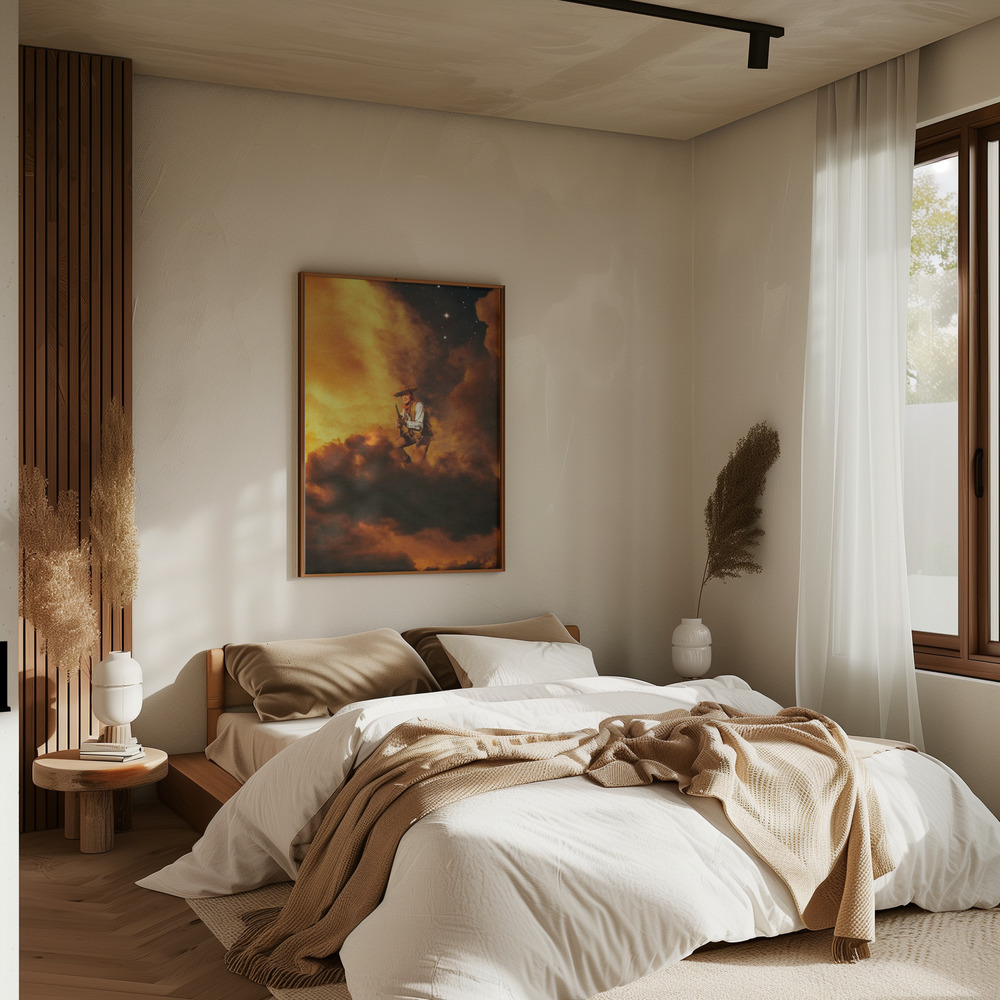 Poster - Cowboy I in bedroom