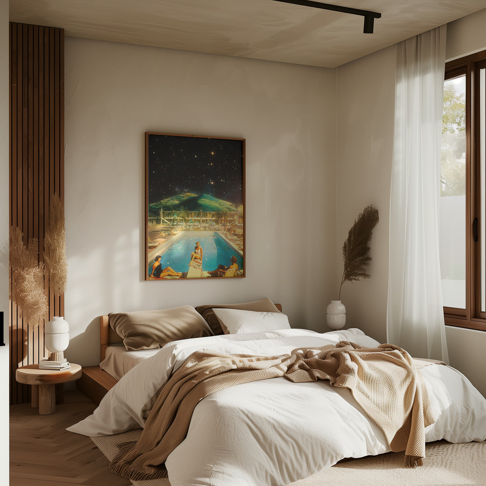 Poster - Space Pool in bedroom