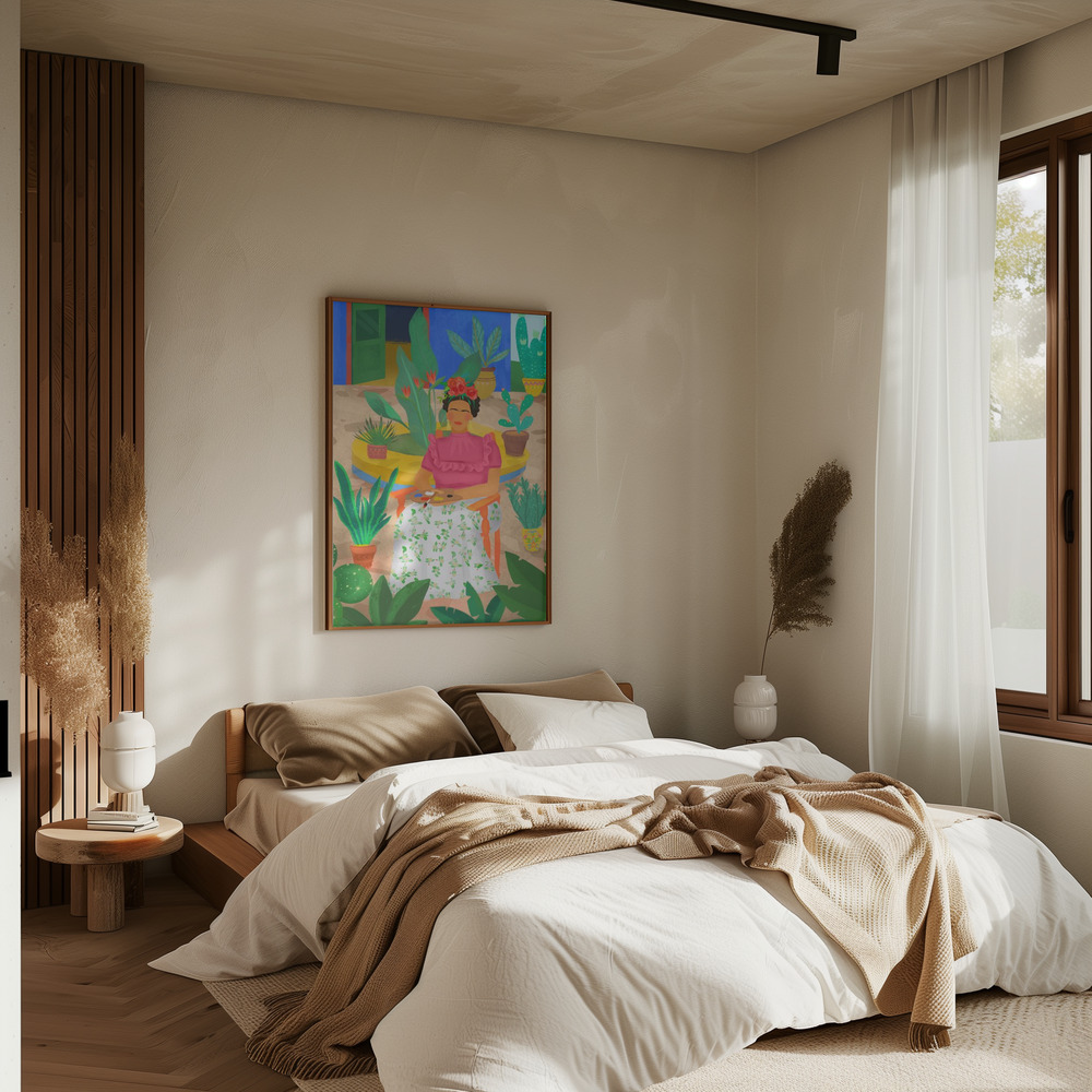 Poster - Frida in camera da letto