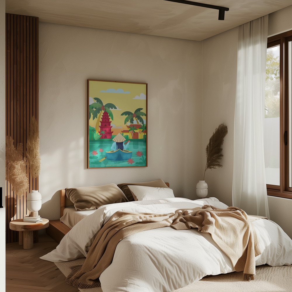 Poster - Vietnam im Schlafzimmer