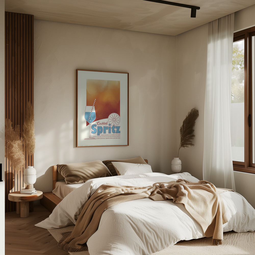 Plakat - Aperol Spritz print i soveværelset