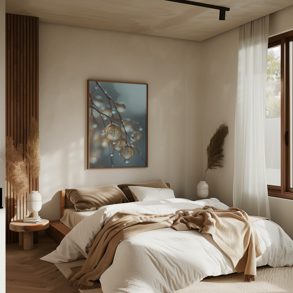 Poster - Tiny Glass Berries No 2 in bedroom