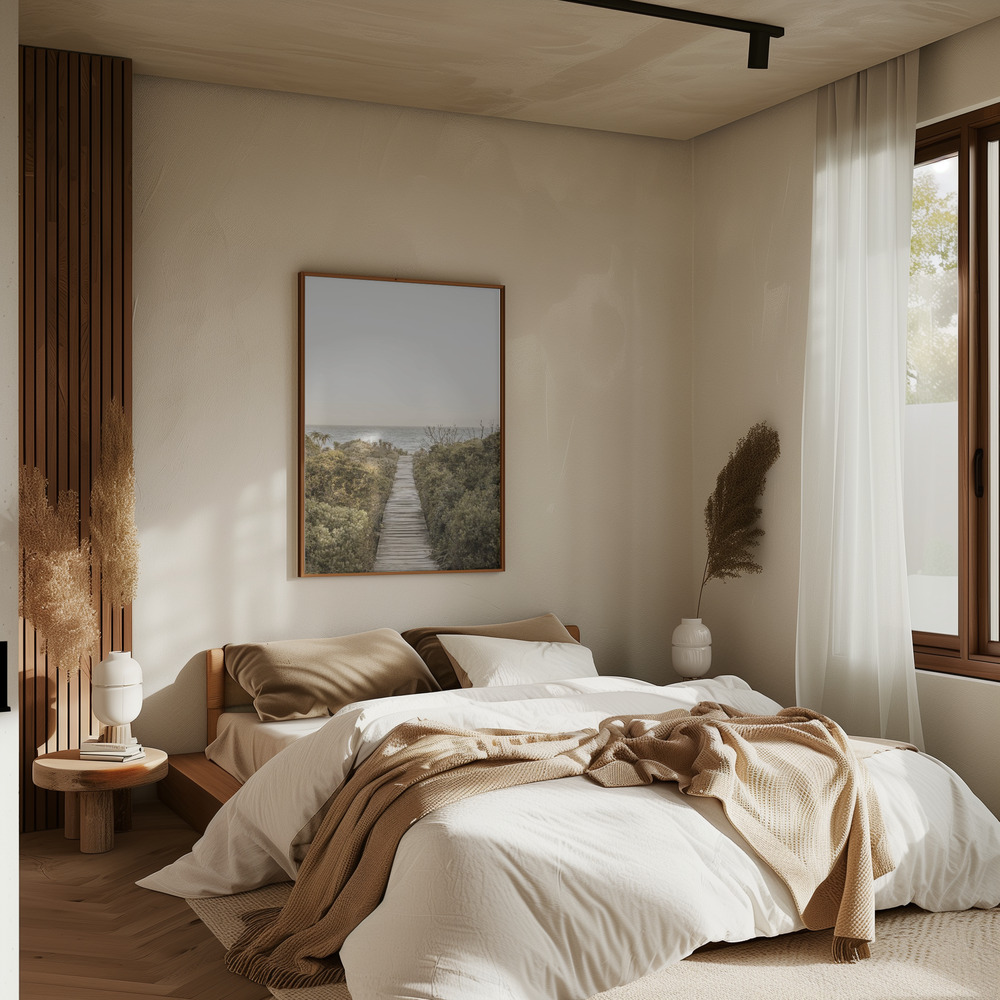 Poster - Boardwalk im Schlafzimmer