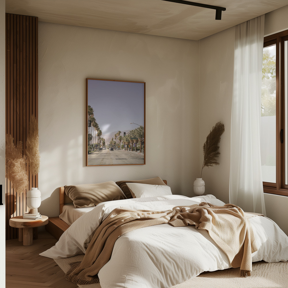 Plakat - Palm Spring i soveværelset