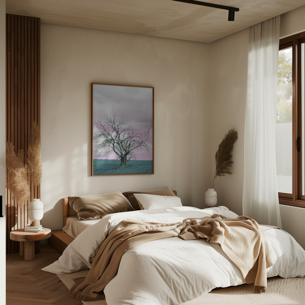 Poster - Suesscape 03 in slaapkamer