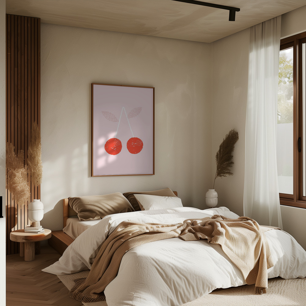 Poster - Cherries in bedroom
