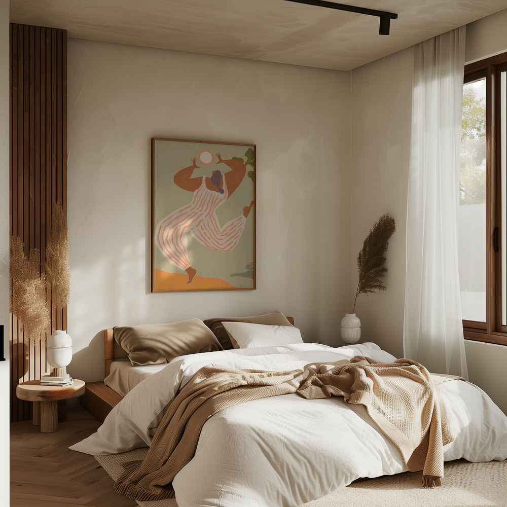Poster - Reach For The Sun in bedroom