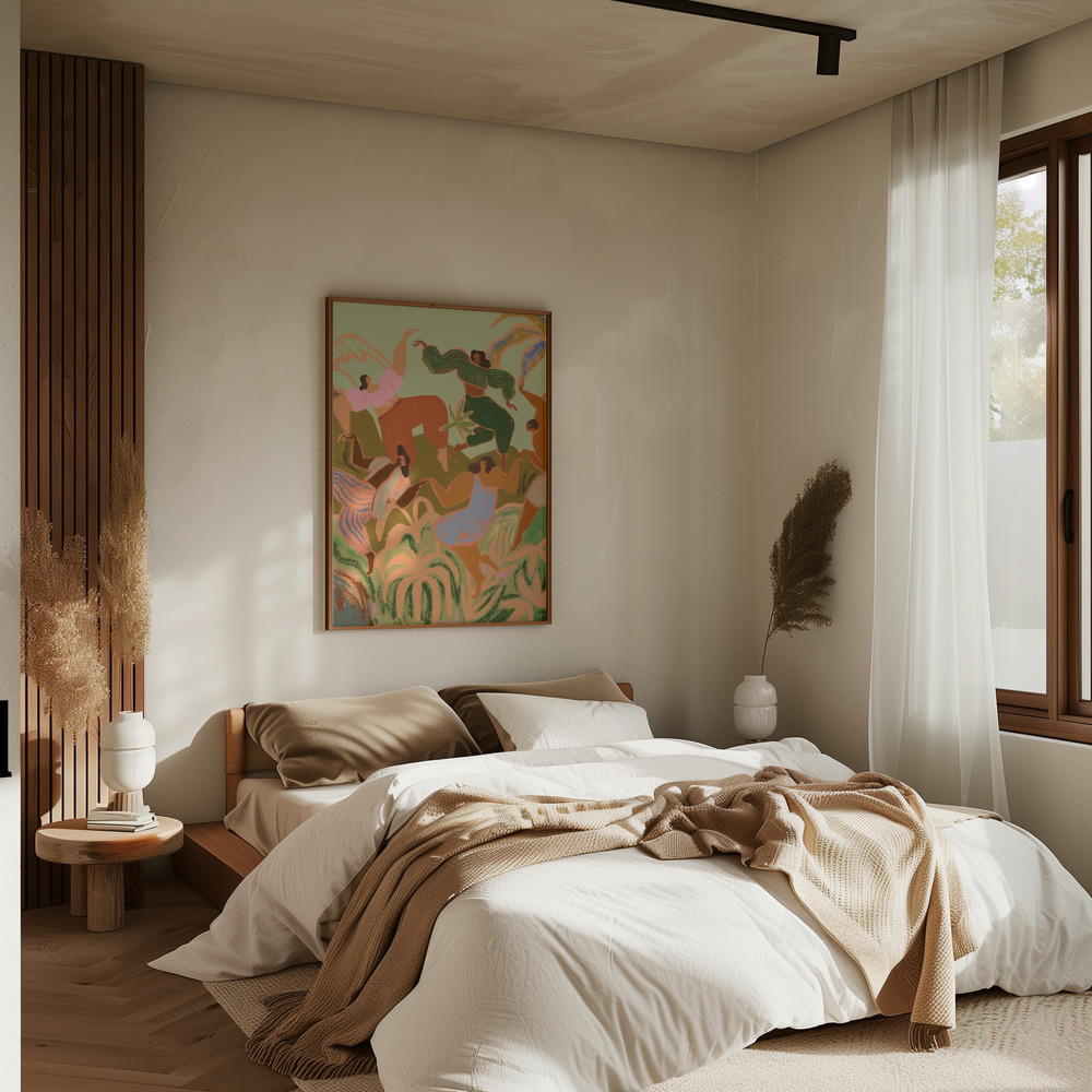 Poster - Spring Frolic in slaapkamer