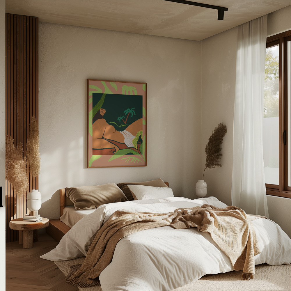 Poster - Window im Schlafzimmer