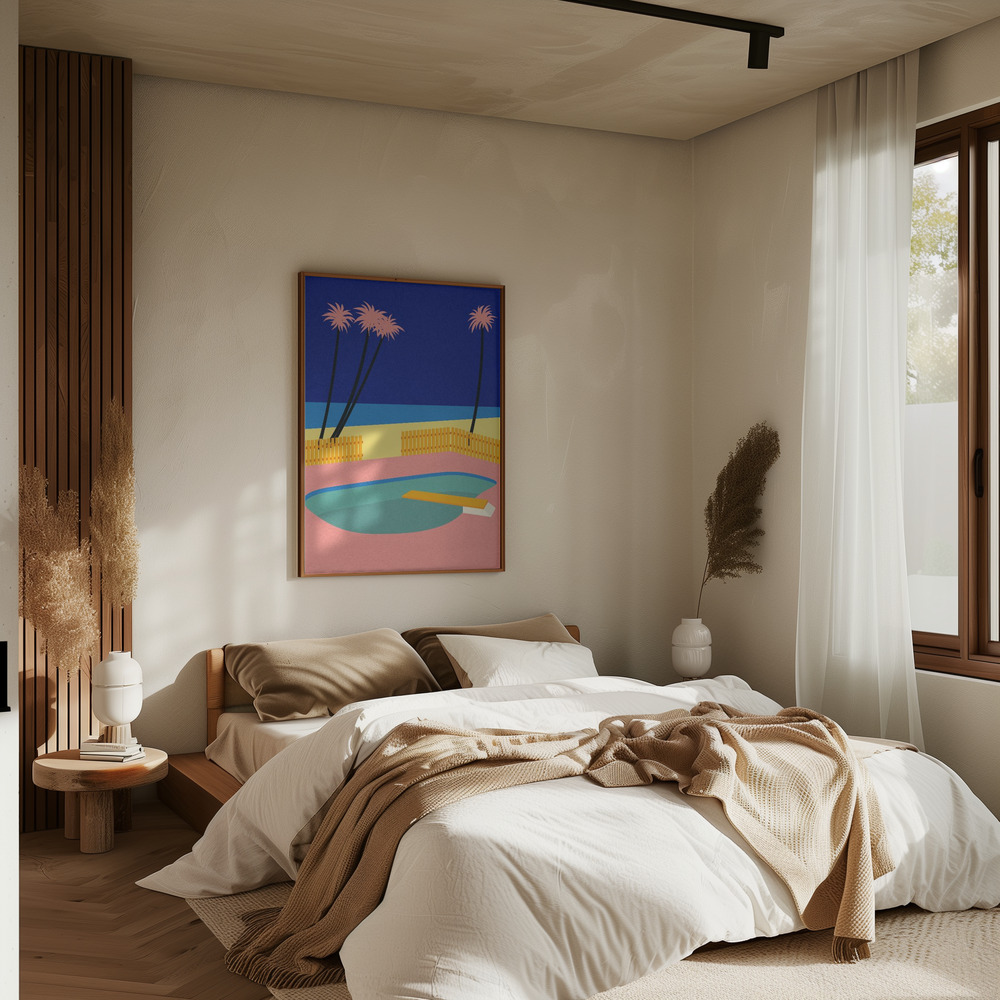 Poster - Malibu Beach in bedroom