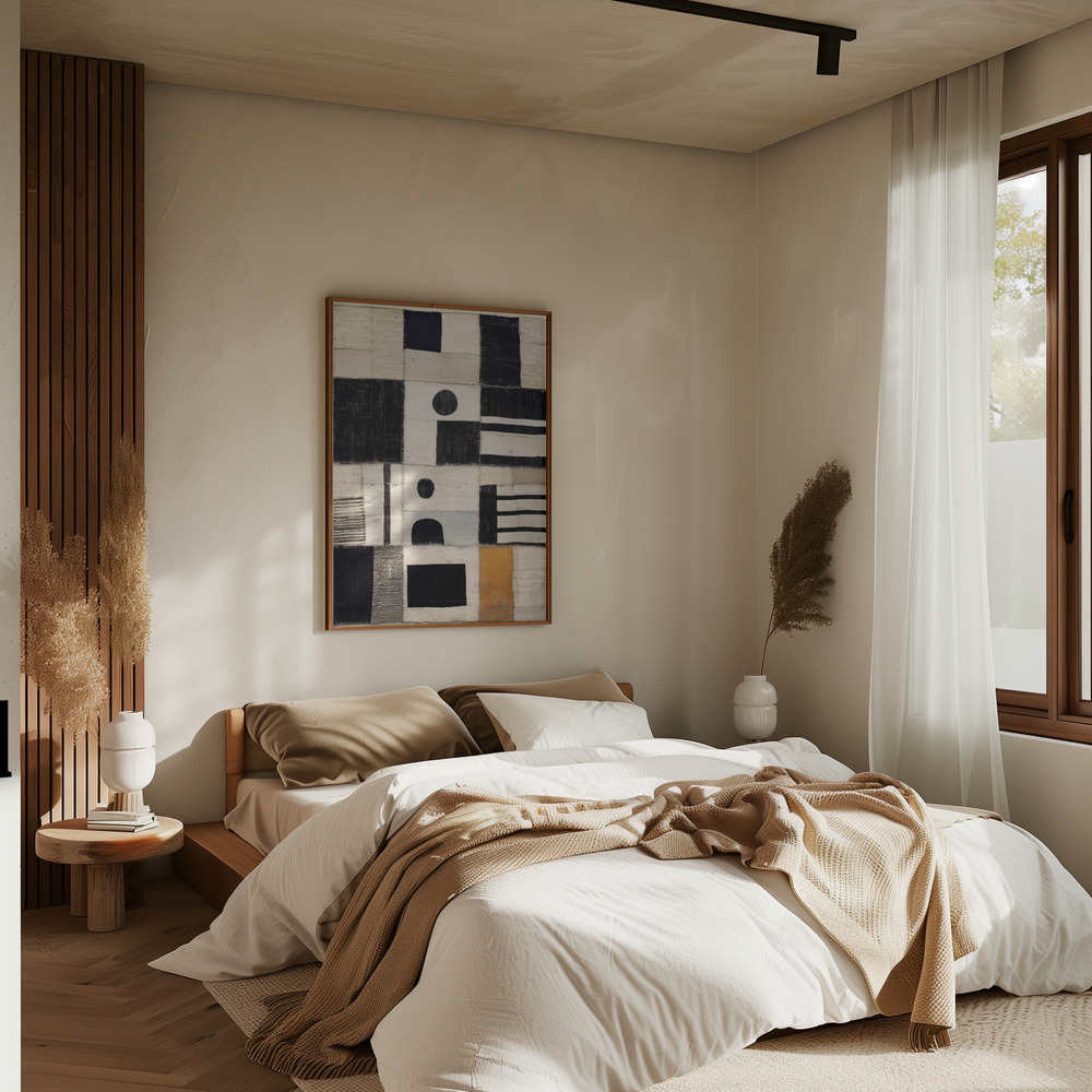 Juliste - Sewn Fabric makuuhuoneessa