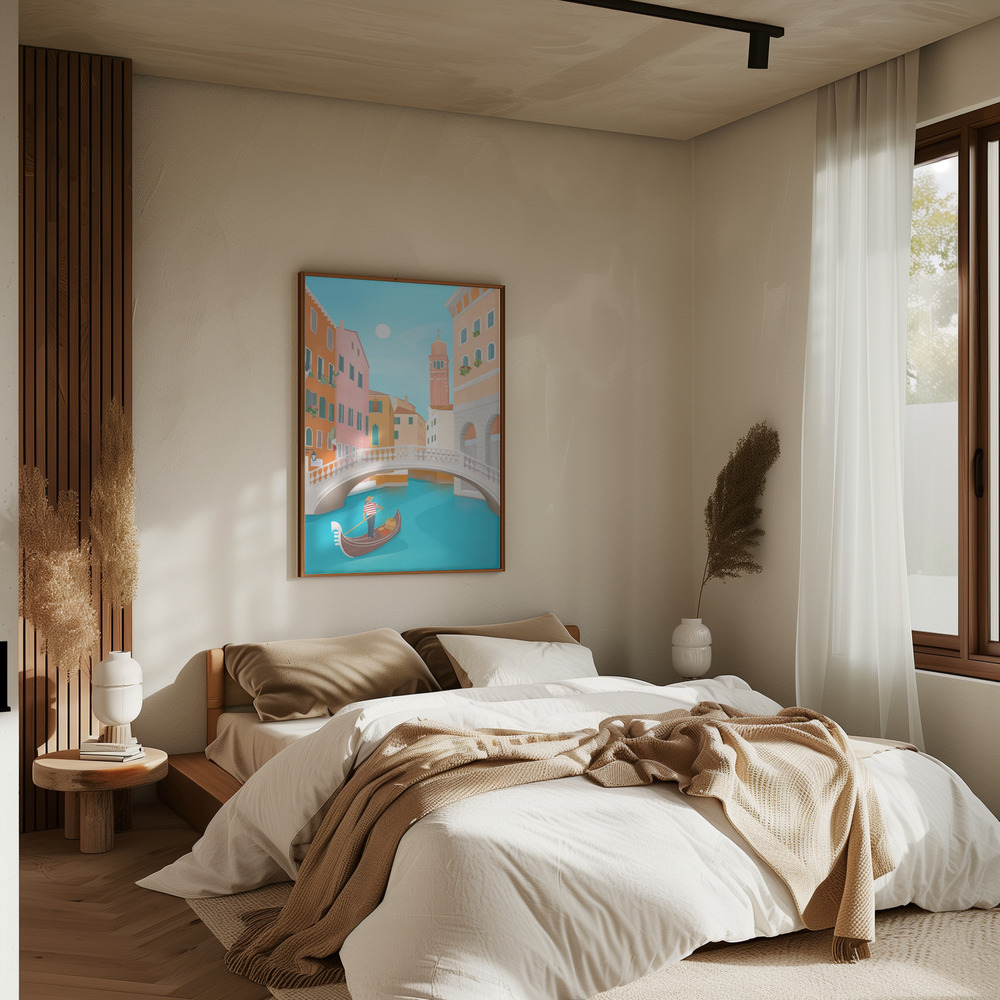 Poster - Venice in bedroom