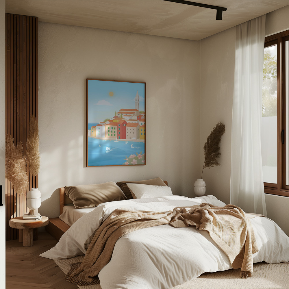 Poster - Rovinj im Schlafzimmer