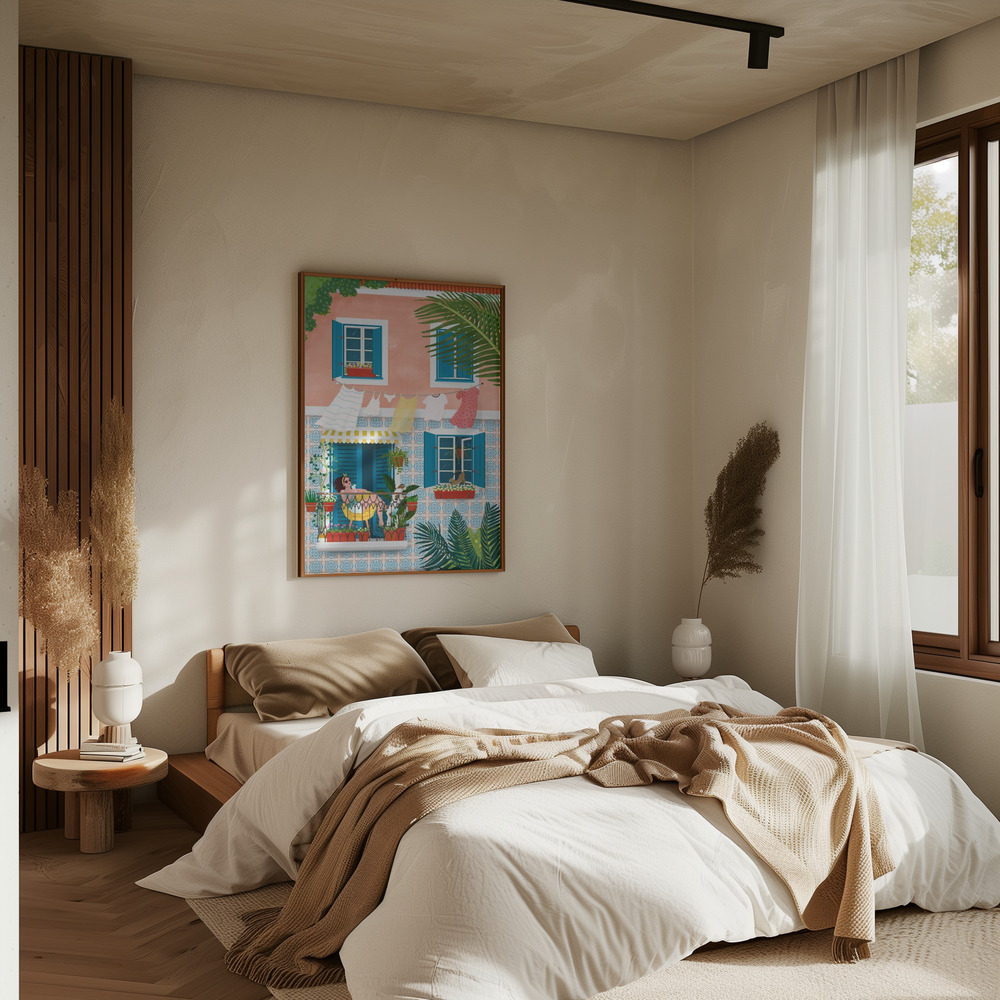 Poster - Lisbon in bedroom