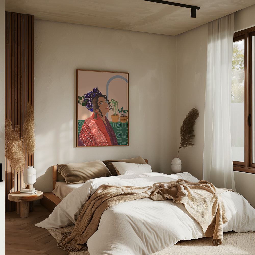 Poster - Colorful Serenity in slaapkamer