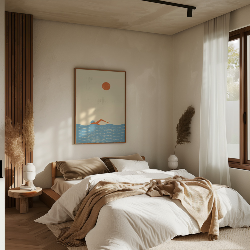 Poster - Swimmer in camera da letto