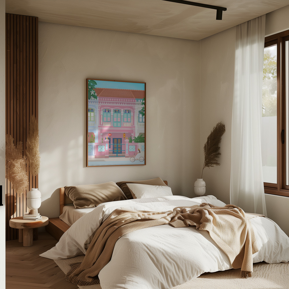 Poster - Singapore in bedroom