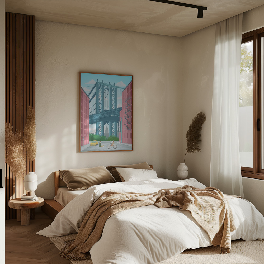 Poster - Dumbo, New York in bedroom