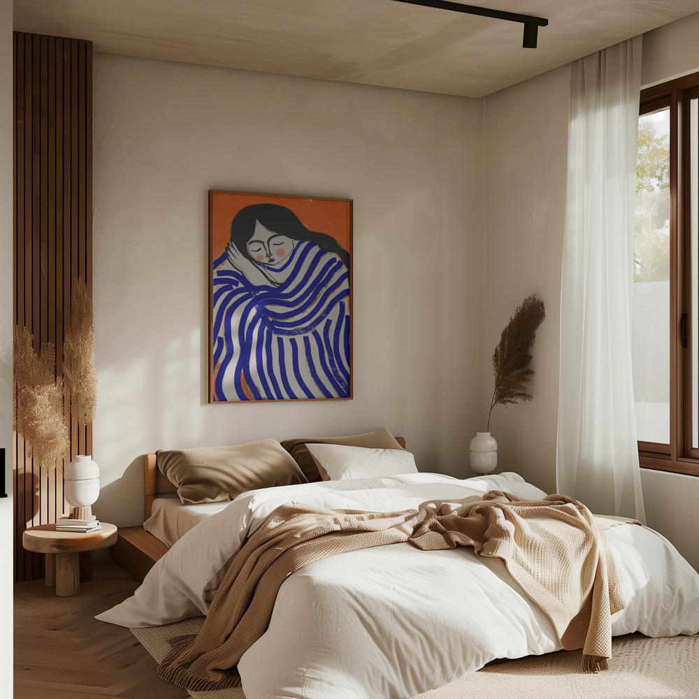 Plakat - Resting Beauty i soveværelset