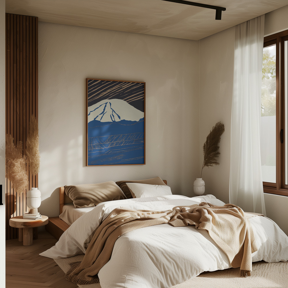 Poster - Snowy peak 02 in camera da letto