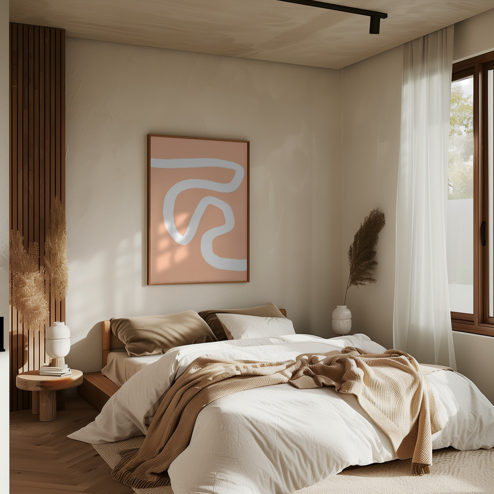 Plakat - Minimal Shape No 20 w sypialni