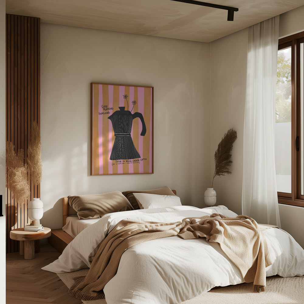 Plakat - Mocca Coffee Sunshine i soveværelset