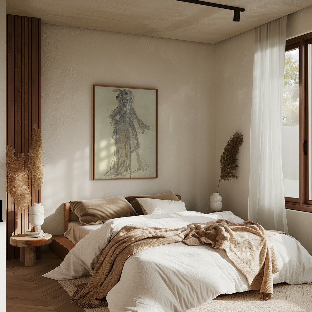 Poster - Hommage à Gainsborough I in bedroom