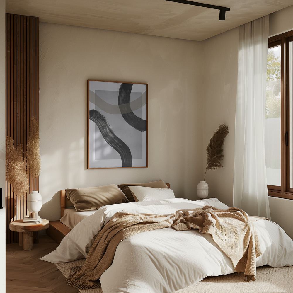 Poster - Lines and Shapes 2 in bedroom