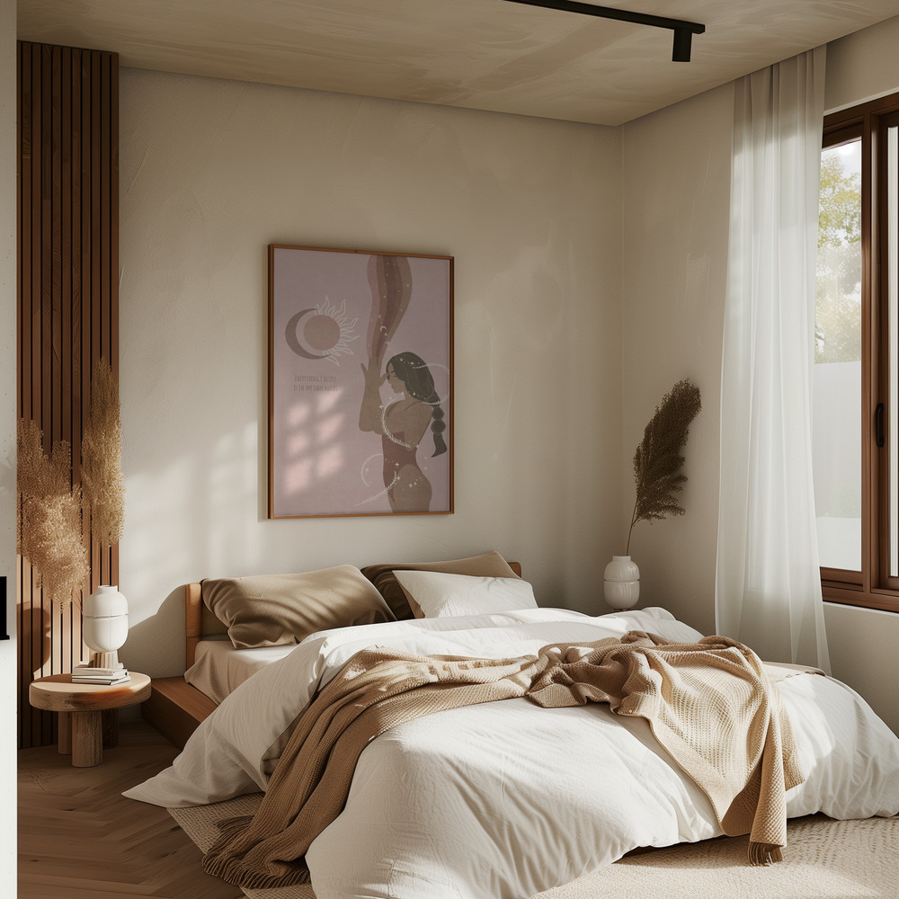Poster - Celestial Dreams in slaapkamer
