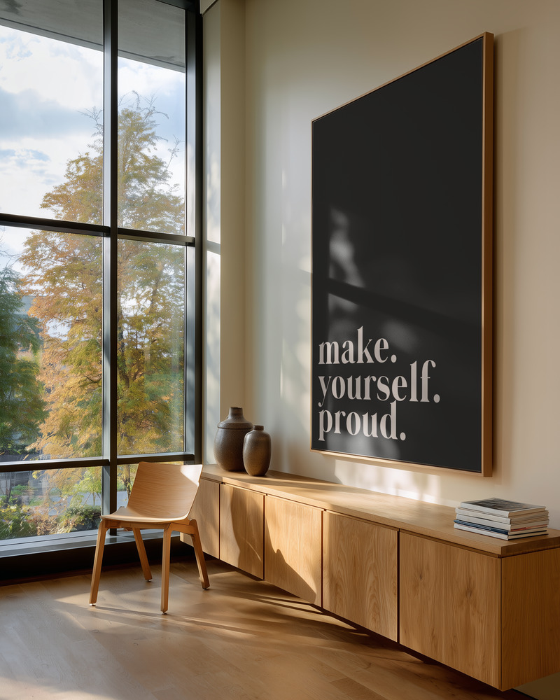 Obraz na płótnie - Make yourself proud in guest room