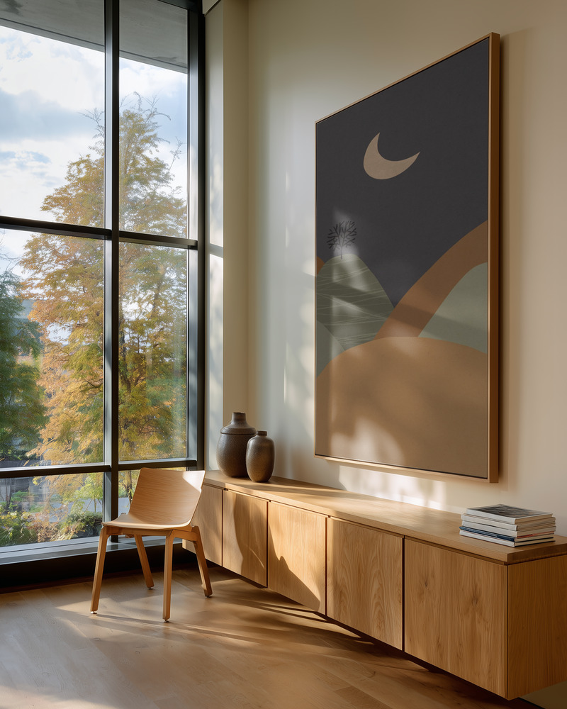 Lienzo - Mountains #3 in guest room