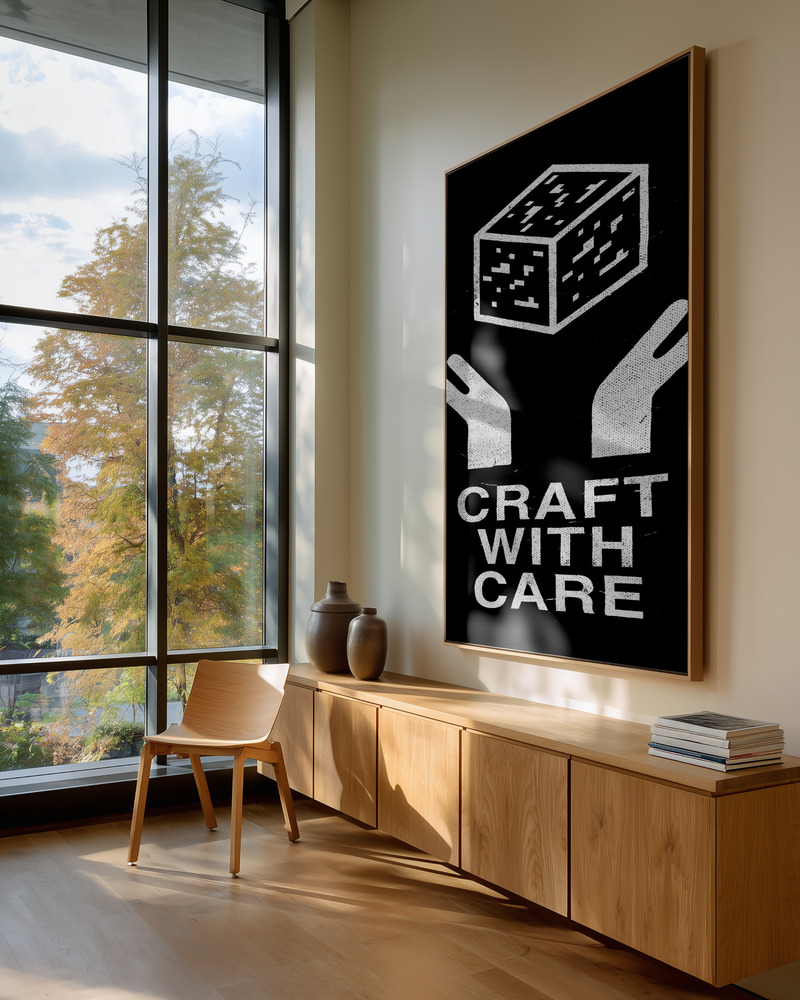 Canvas schilderi - Craft With Care Nº2 in guest room