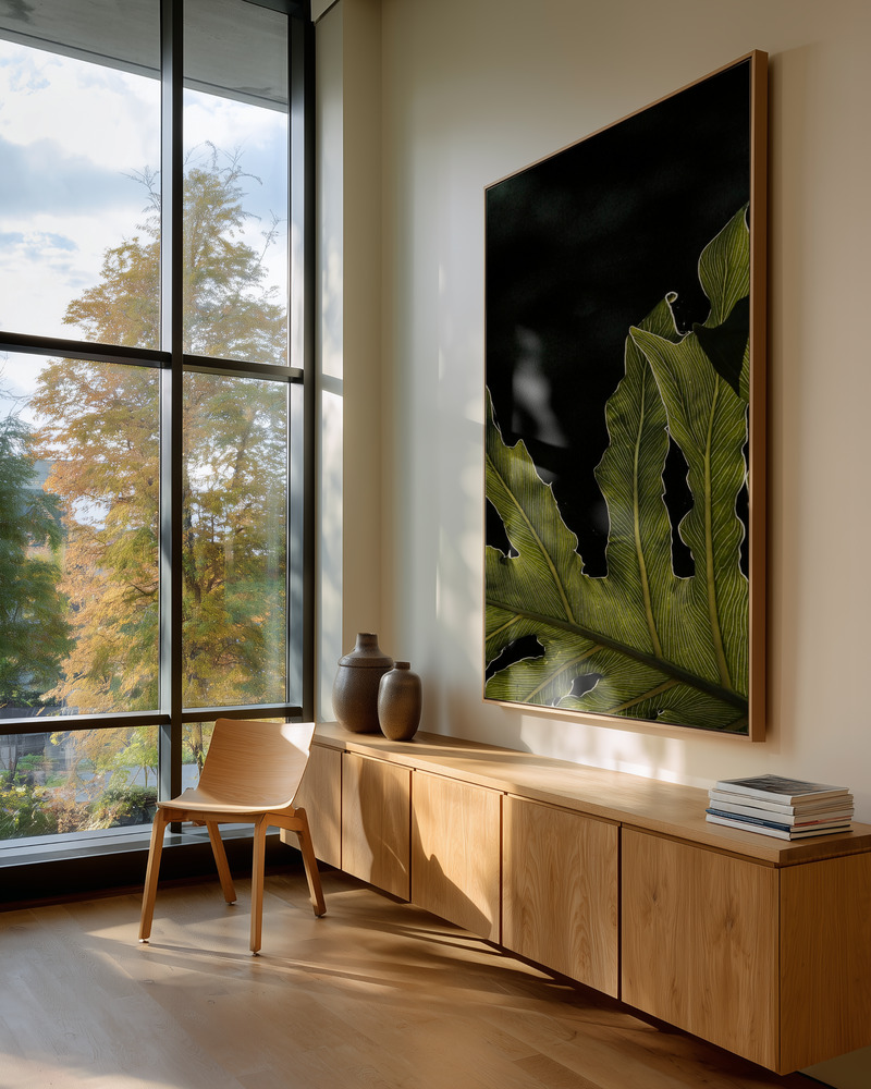 Canvas schilderi - Twilight in guest room