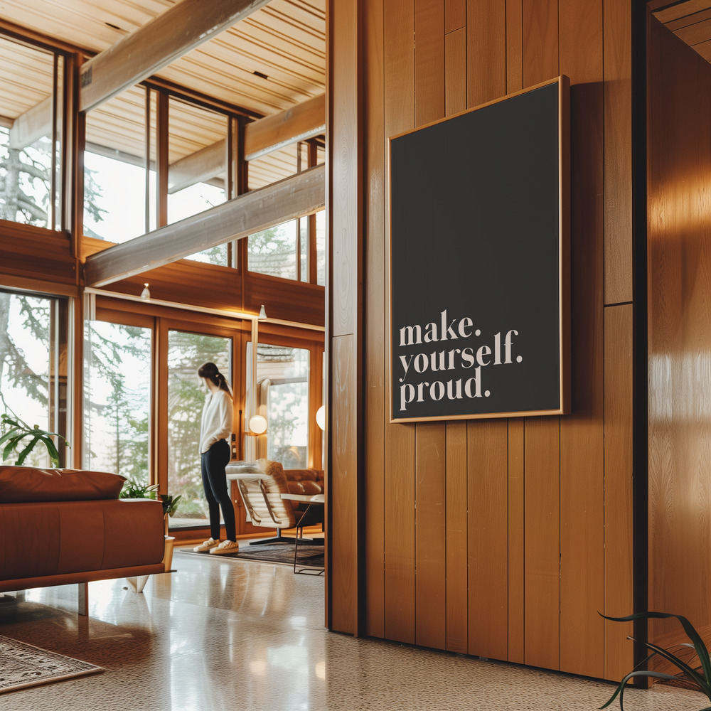 Obraz na płótnie - Make yourself proud in guest room