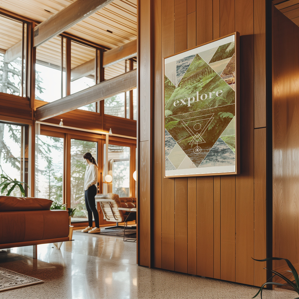 Canvas schilderi - Explore Ii   A1 in guest room