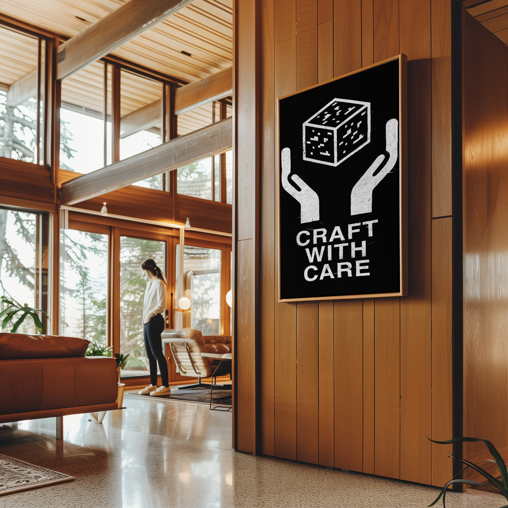 Canvas schilderi - Craft With Care Nº2 in guest room