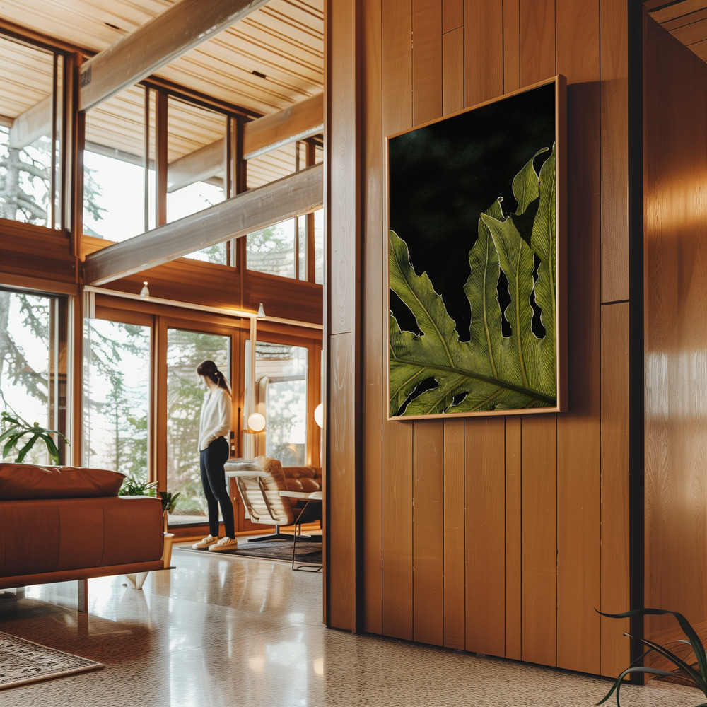 Canvas schilderi - Twilight in guest room