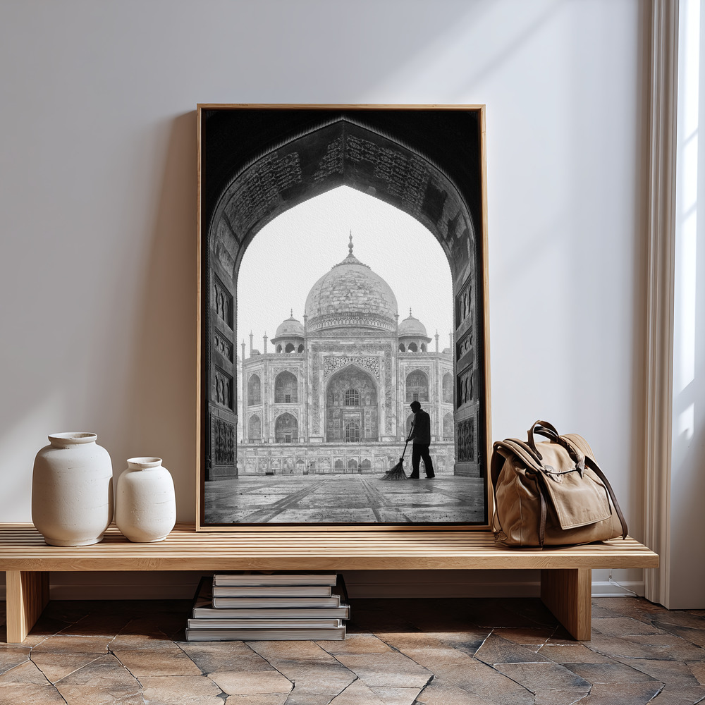 Canvas print - Early in the morning in guest room