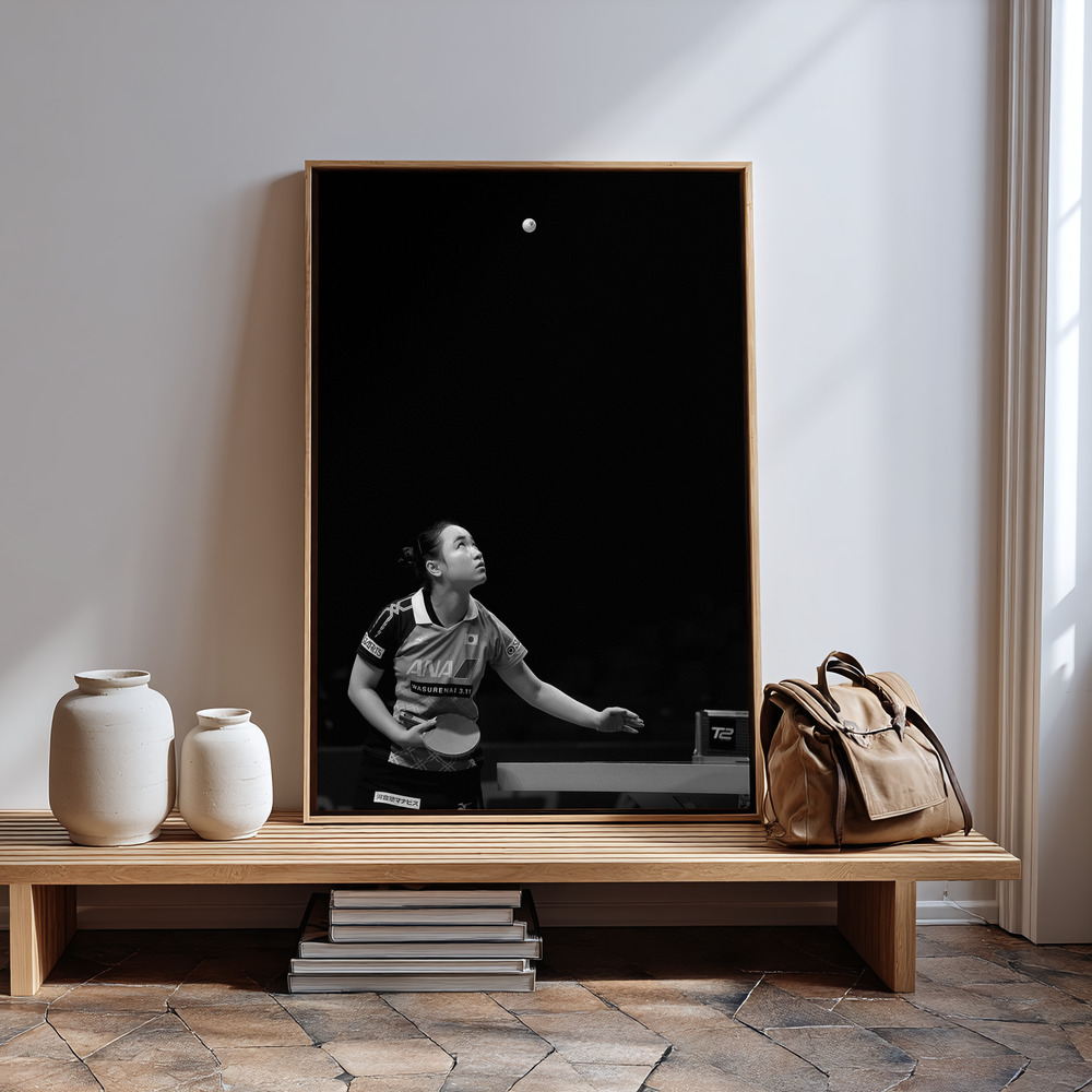 Canvas schilderi - Serving bij de ingang